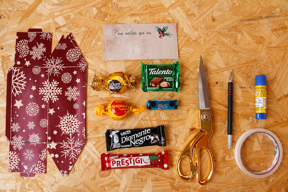 Bis Natal - Lembrancinha com Mensagens Personalizadas