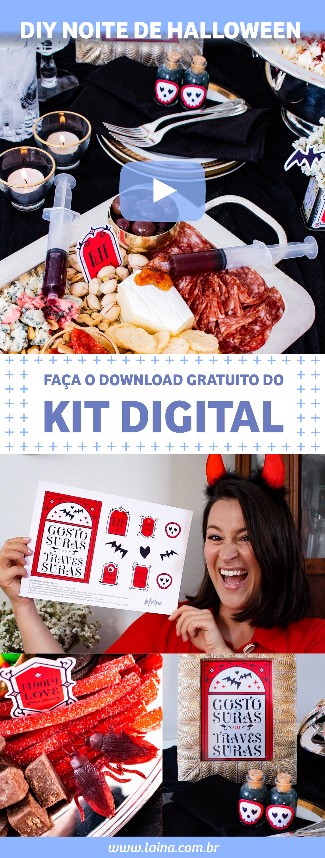 DIY Noite de Halloween - Kit digital para baixar