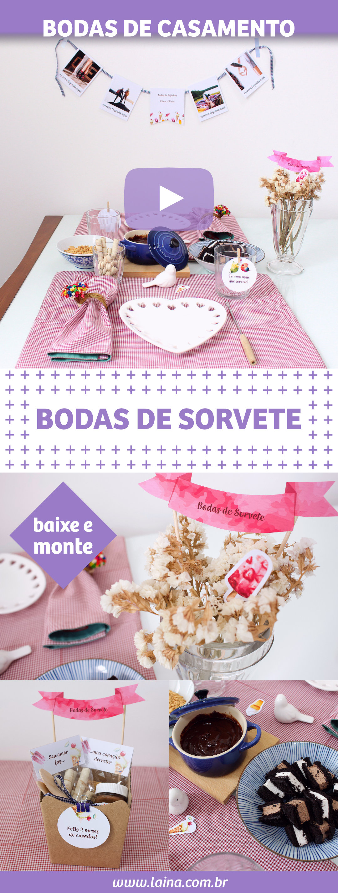 Bodas de Sorvete: o que fazer no aniversário de 2 meses de casados