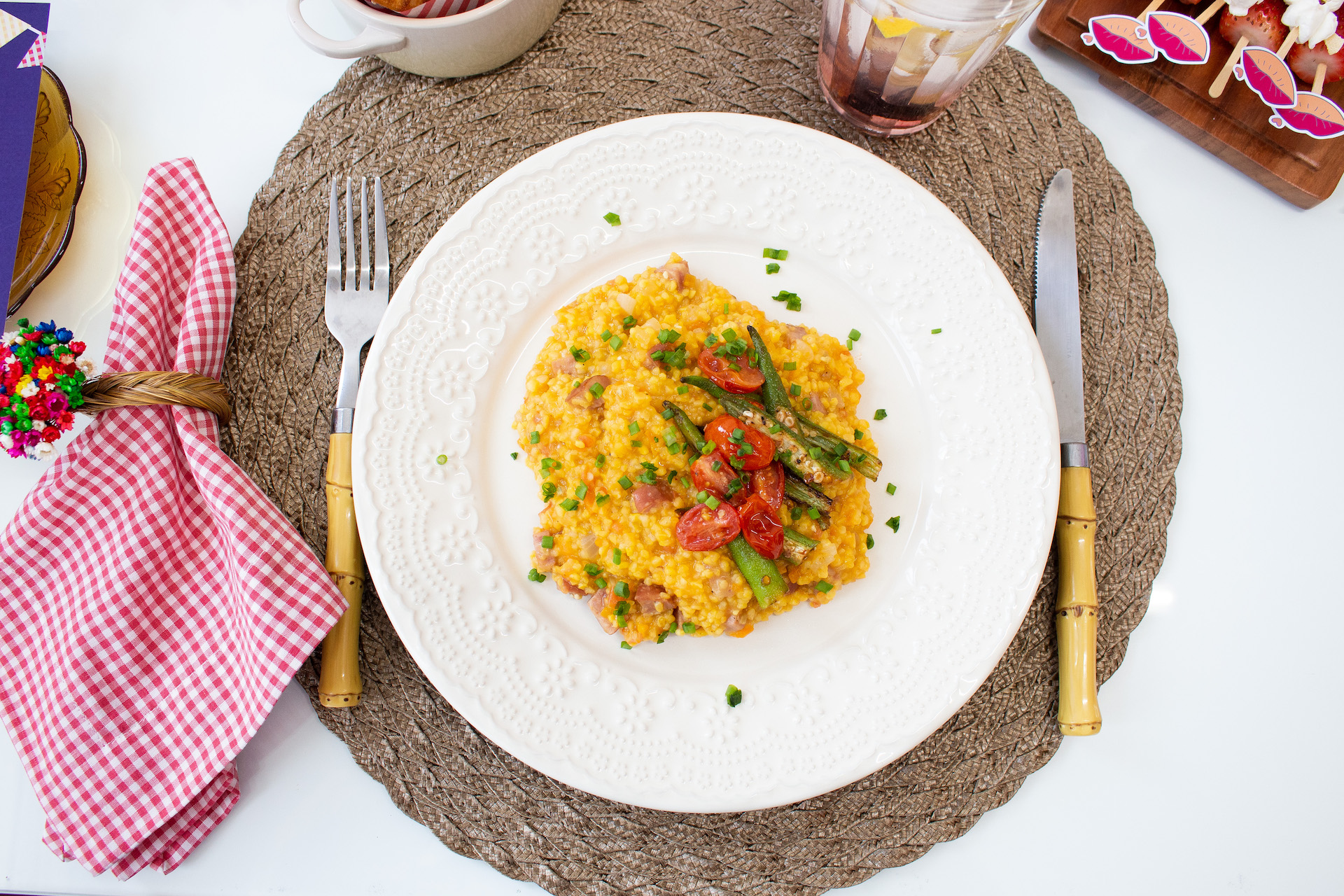 risoto de canjiquinha receita