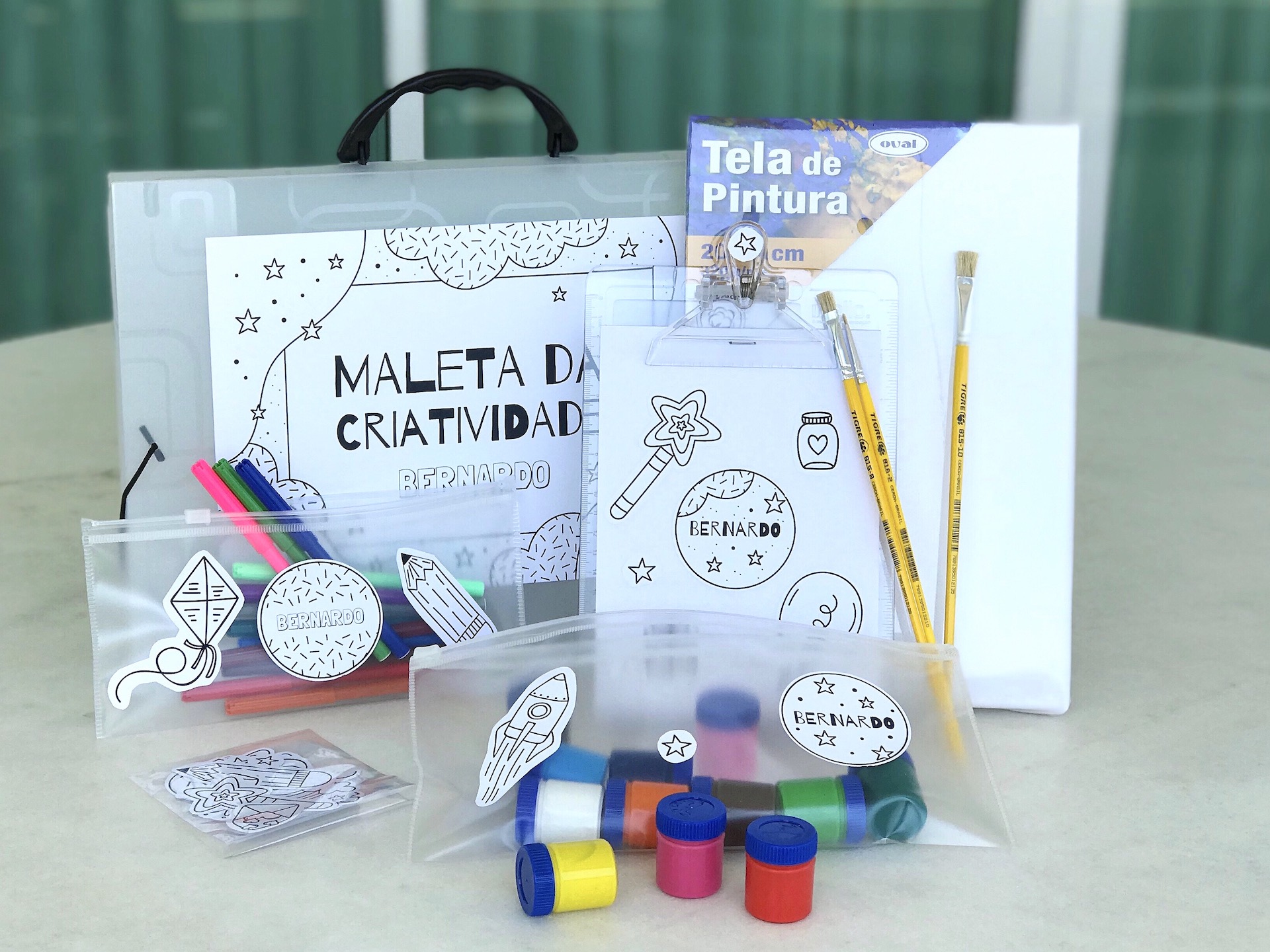 passo a passo presente personalizado com kit digital para o dia das crianças