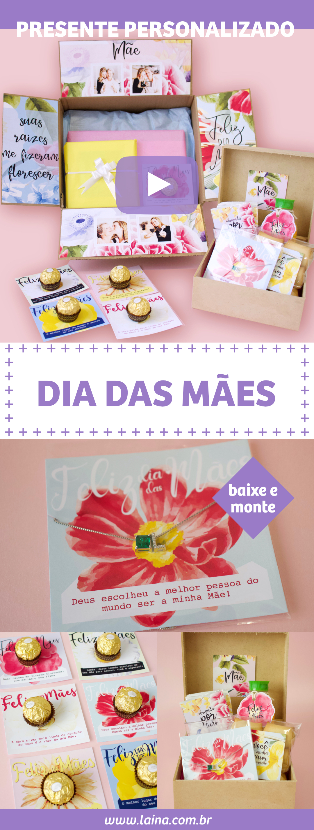 3 Dicas de Presente Para o Dia Das Mães - baixe e personalize em casa