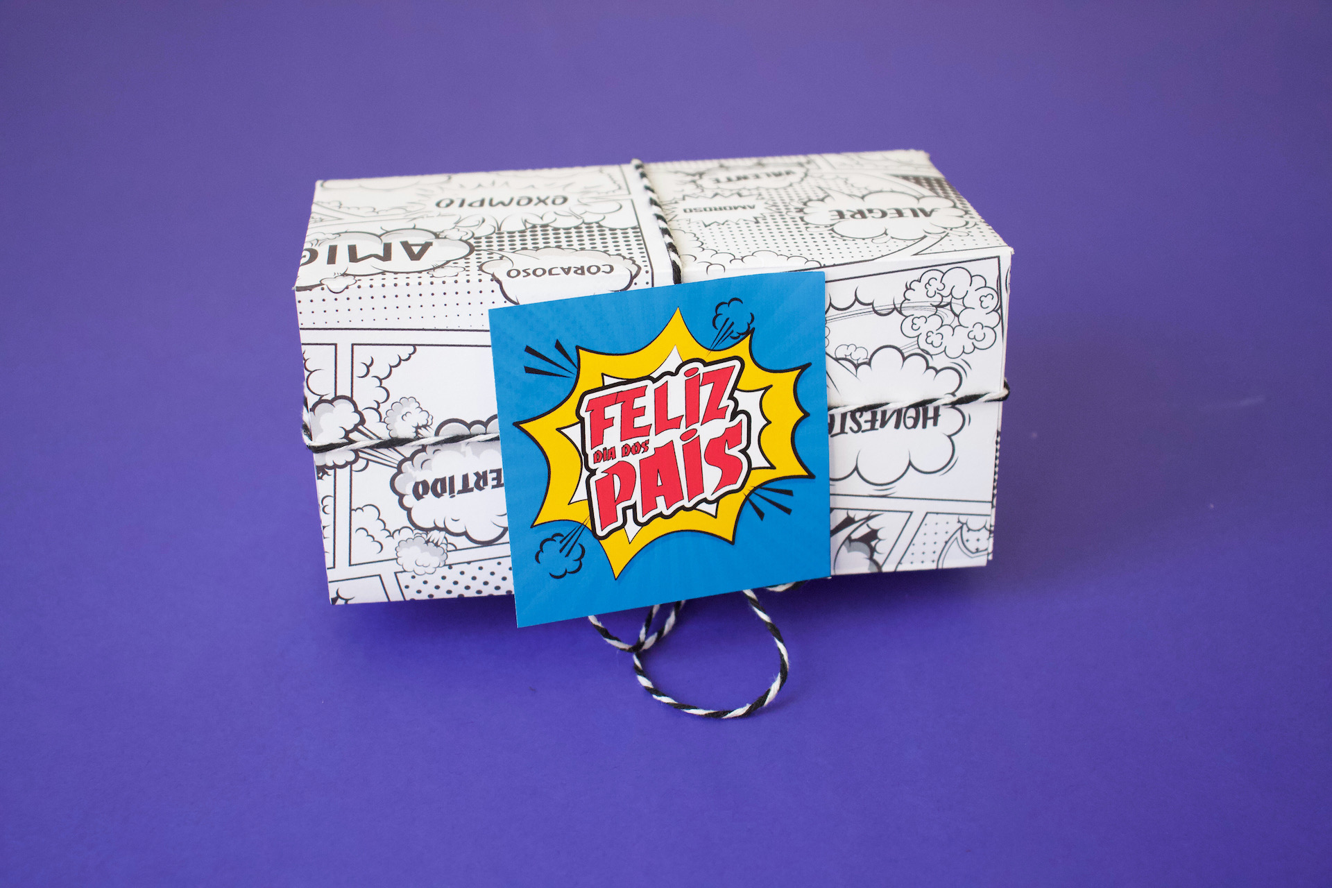 Lembrancinha Para o Dia dos Pais - caixa presente