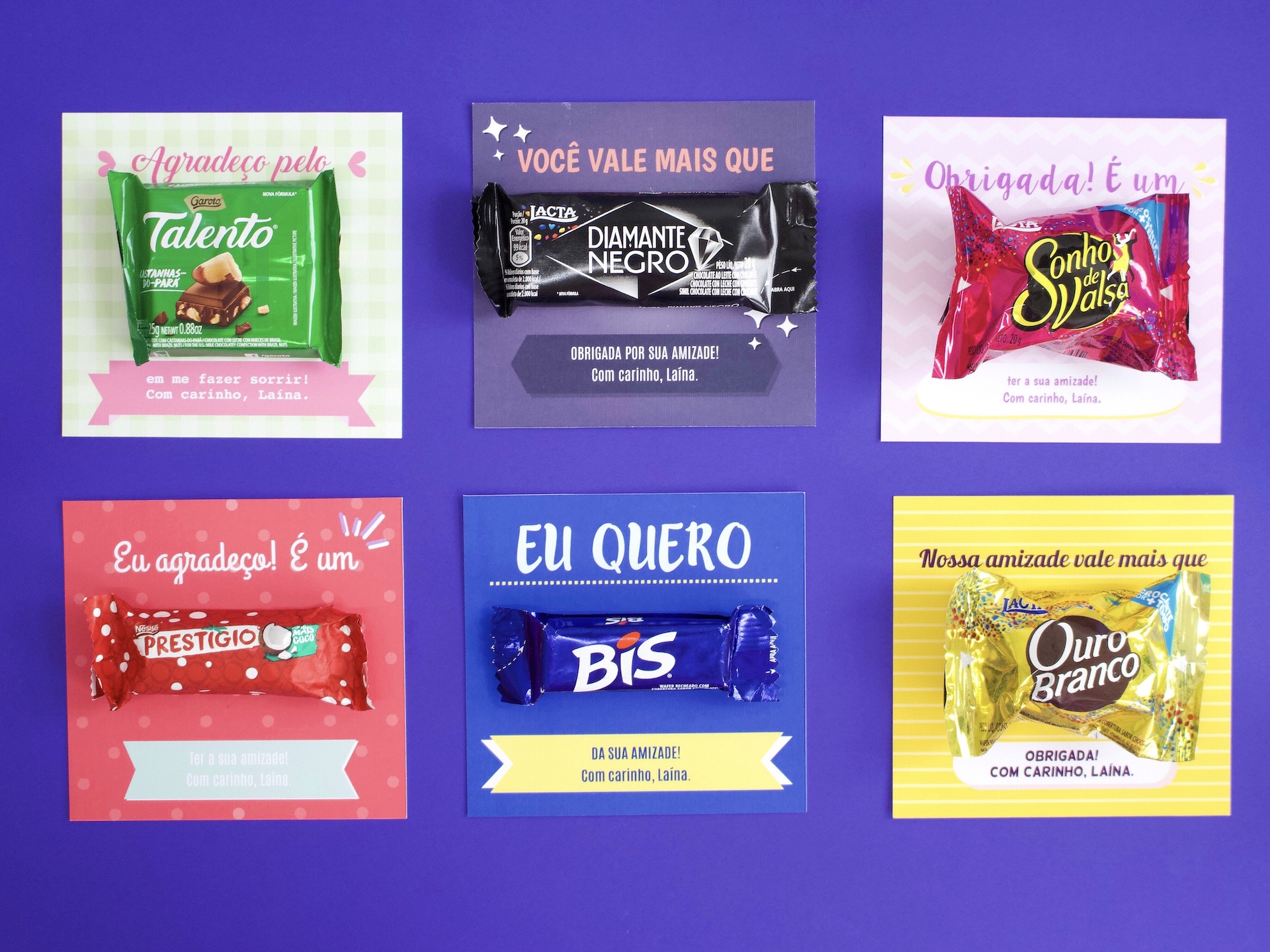 Chocolate BIS personalizado dia dos Namorados + cartão no El